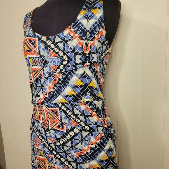 Lysse Maxi Dress Size Medium Retro Boho Sleeveless Stretch - Picture 5 of 11